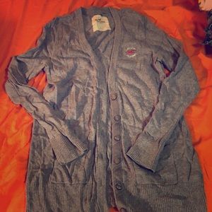 Gray Hollister cardigan